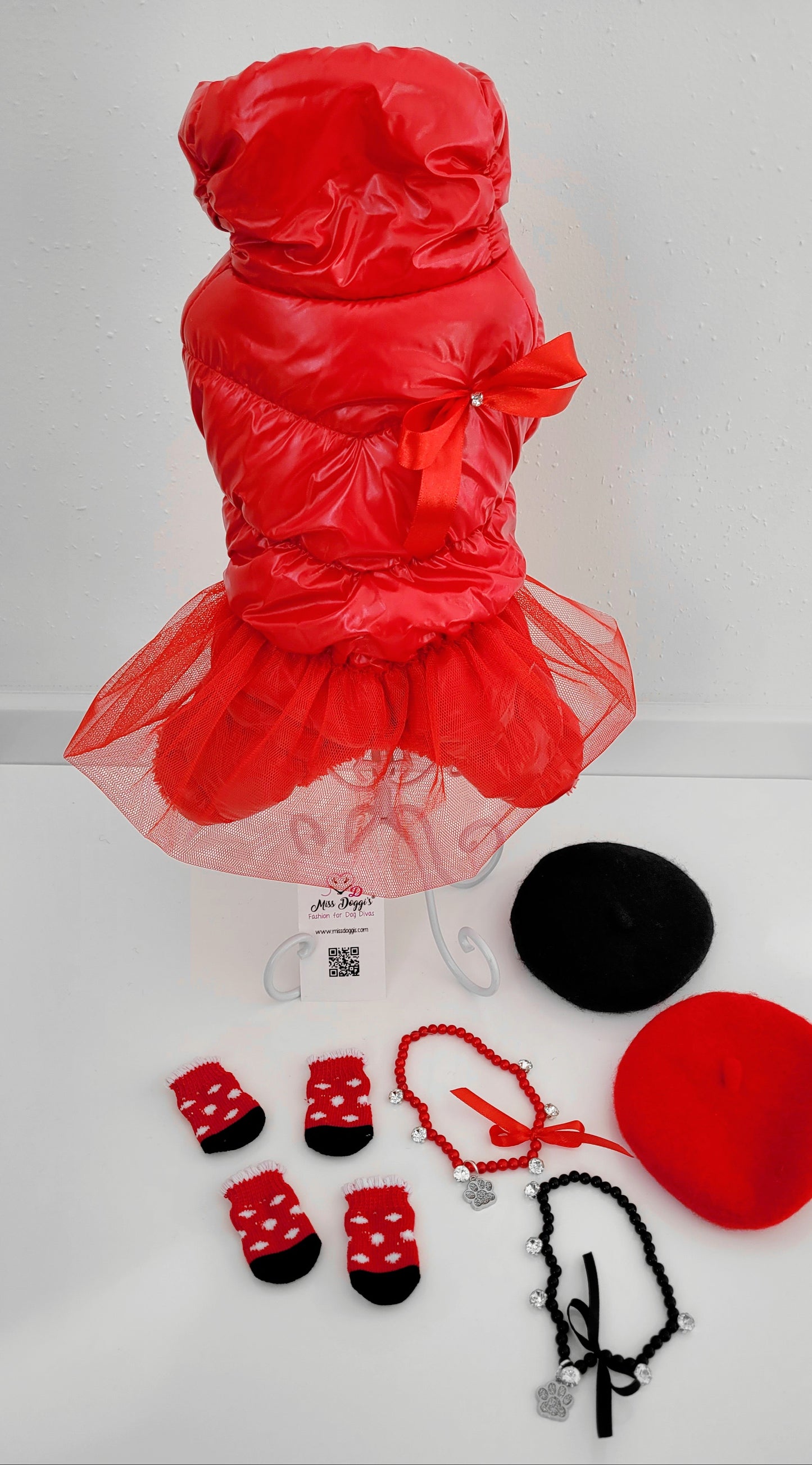 Overál Black-Red Red Ballerina
