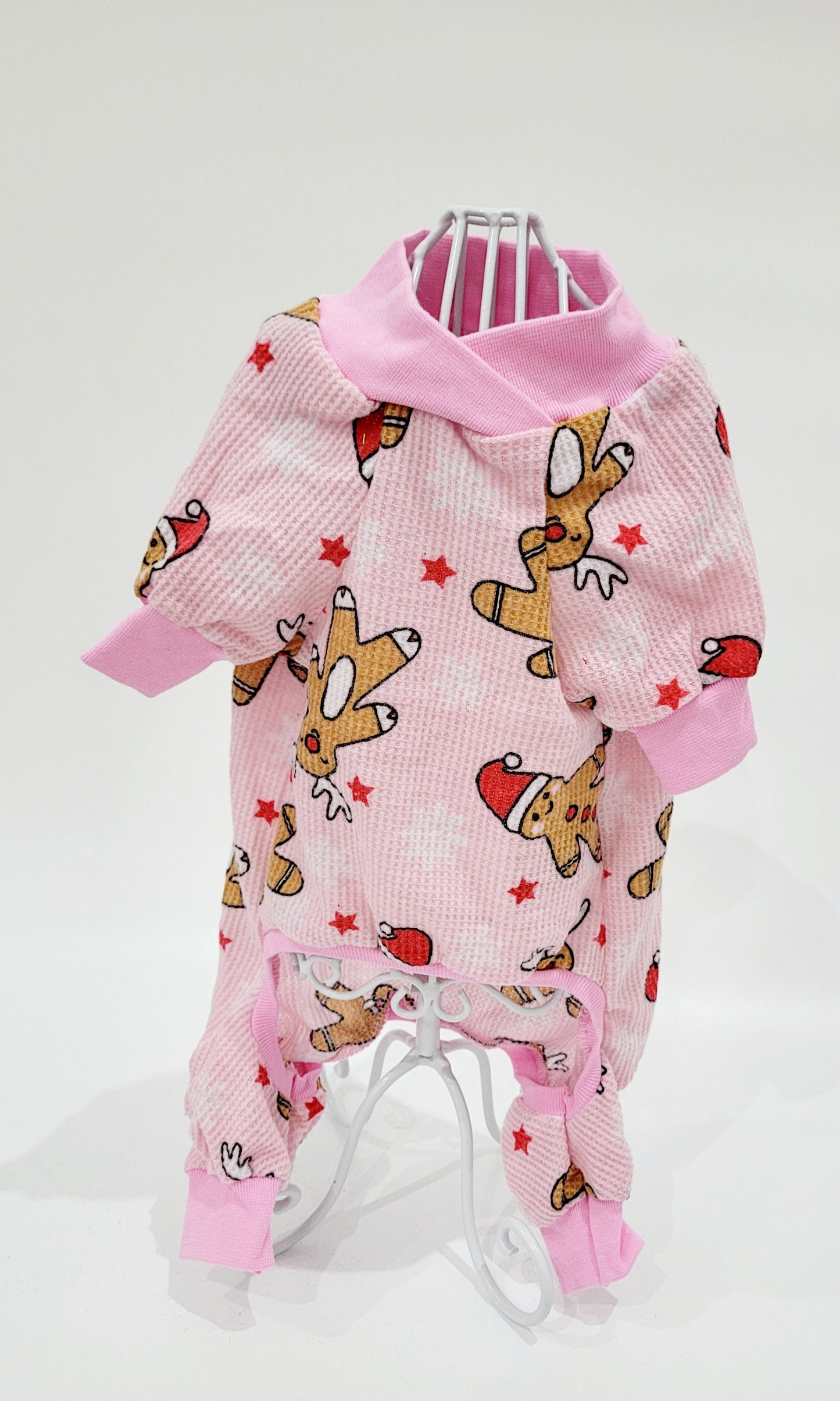 Karácsonyi Overál/Pizsama "Pink Gingerbread"