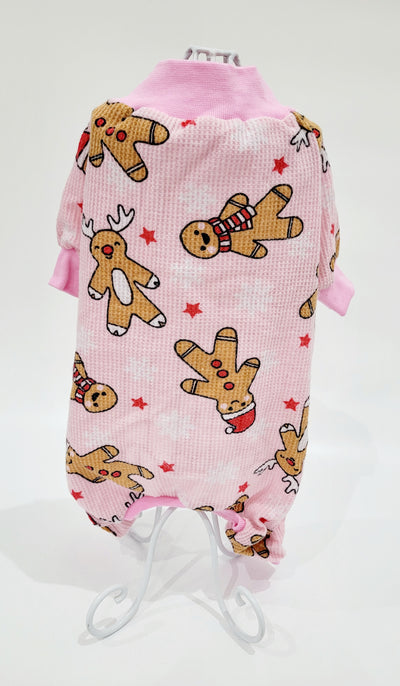Karácsonyi Overál/Pizsama "Pink Gingerbread"