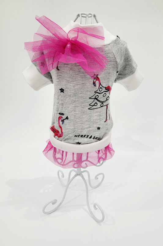 Karácsonyi Ruha "Pink Flamingo"
