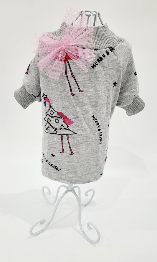 Karácsonyi Póló "Pink Flamingo"